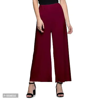 Aaru Collection Stylish Casual Wear Malai Lycra Pant Palazzo Combo (Free Size, Pack of 6)-thumb3