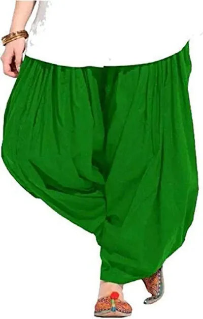 Branded Filter Product's Women Pure Patiala Salwar (Free Size, Green)