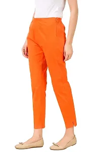 Aaru Collection Women's Office Casual Regular Fit Trouser Pants (XL, Orange)-thumb2