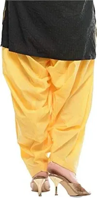 TooLook Women's Regular Fit Cotton Blend Patiala (Patiala Salwar_Yellow_Xl)-thumb2