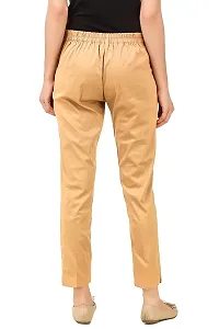 Aaru Collection Women's Office Casual Regular Fit Trouser Pants (XL, Beige)-thumb3