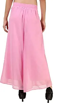 Aaru Collection Women's Rayon Palazzo Pant Pink Color (Size L)-thumb1