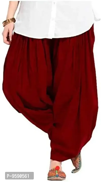 TooLook Women's Regular Fit Cotton Blend Patiala (Patiala Salwar_Maroon_Xl)-thumb0