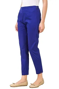 Aaru Collection Women's Office Casual Regular Fit Trouser Pants (XL, Royal Blue)-thumb1