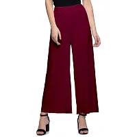 Aaru Collection Stylish Casual Wear Malai Lycra Pant Palazzo Combo (Free Size, Pack of 6)-thumb2