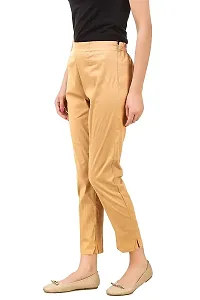 Aaru Collection Women's Office Casual Regular Fit Trouser Pants (XL, Beige)-thumb2