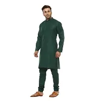 Men's Kurta,Men's Top Bottom,Ethnic Kurta,Indian Wedding Kurta,Cotton Kurta (Green) (X Small) by CHANDEL Textile-thumb3