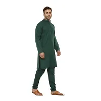 Men's Kurta,Men's Top Bottom,Ethnic Kurta,Indian Wedding Kurta,Cotton Kurta (Green) (X Small) by CHANDEL Textile-thumb2