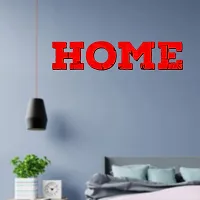 Designer Home Red Acrylic Mirror Wall Stickers-thumb1