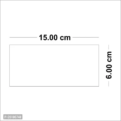 Designer Rectangle 50 Black Acrylic Mirror Wall Stickers-thumb2