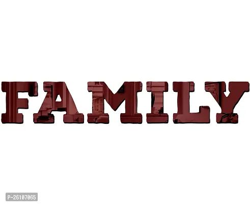 Designer Family Brown Acrylic Mirror Wall Stickers-thumb5