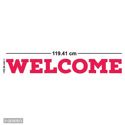 Designer Welcome Black Acrylic Mirror Wall Stickers-thumb2