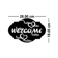 Designer Sign Welcome Brown Acrylic Mirror Wall Stickers-thumb1