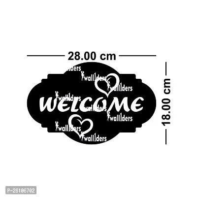 Designer Sign Welcome Brown Acrylic Mirror Wall Stickers-thumb2