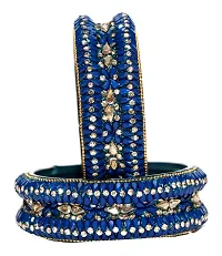 Mahakal glass bangle kada set tilak design of kada set (pack of 2)-thumb1