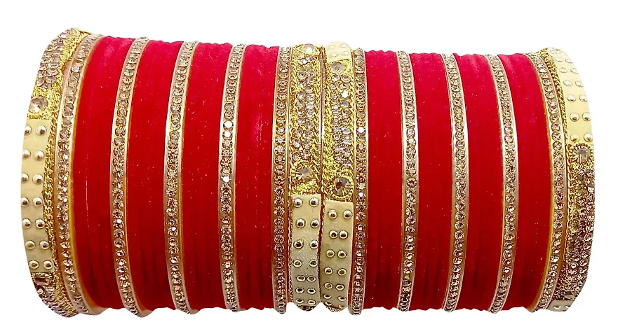 Mahakal glass belat designs of bangle set for women,girls (pack of 38) (2.2, Redium)