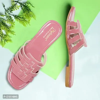 4 strap flat peach