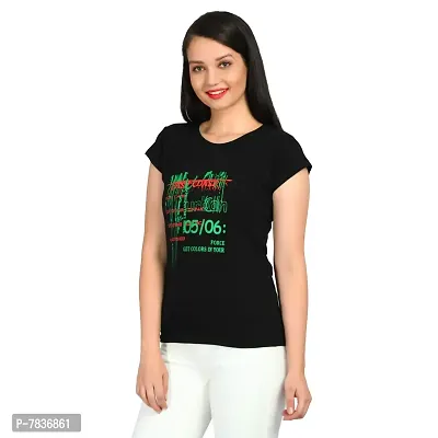 DIAZ Women's Cotton Printed Round Neck T-Shirt Combo Pack of 2 Sizes:-S,M,L,XL-thumb2