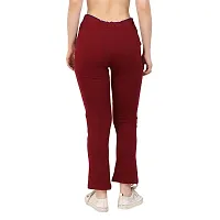 Stylish Cotton Blend Multicoloured Solid Track Pant For Women-  Pack of 2-thumb4