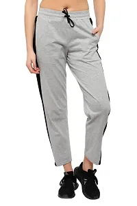Stylish Cotton Multicoloured Solid Track Pant For Women-Pack Of 2-thumb1