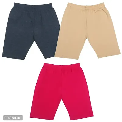 Stylish Cotton Solid Shorts For Boys-Pack of 3-thumb0