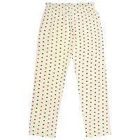 Stylish Yellow Cotton Printed Pyjama Bottom For Girls-thumb1