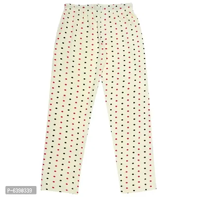 Stylish Yellow Cotton Printed Pyjama Bottom For Girls-thumb2