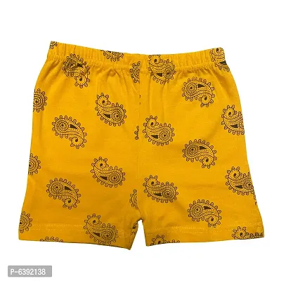Lycra Blended Printed Shorts For Girls- Pack Of 4-thumb3