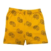 Lycra Blended Printed Shorts For Girls- Pack Of 4-thumb1