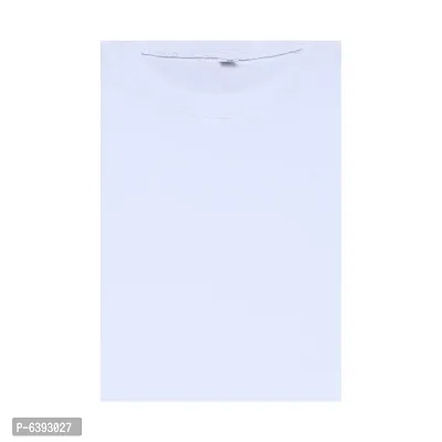 Stylish White Round Neck Long Sleeves Cotton Solid T-Shirt For Boys-thumb3