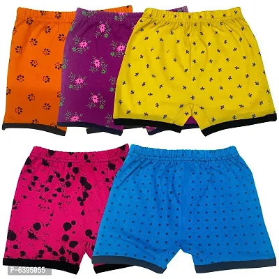 Stylish Cotton Printed Shorts For Infants- Pack Of 5
