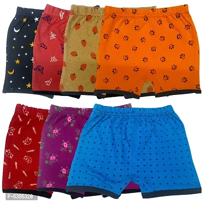 Stylish Cotton Printed Shorts For Infants- Pack Of 7