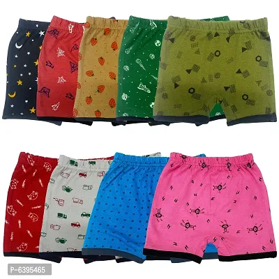 Stylish Cotton Printed Shorts For Infants- Pack Of 9-thumb0