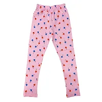 Stylish Multicoloured Cotton Printed Legging For Girls Pack Of 3-thumb1