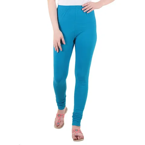 Trendy Womens Cotton Blend Solid Leggings