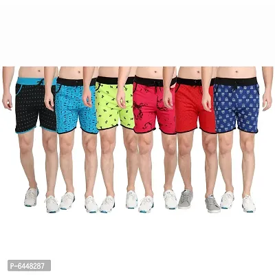 Fabulous Cotton Printed Regular Shorts For Men - Pack Of 6-thumb0