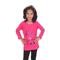 Diaz Girl's Regular Fit Cotton Printed Tops and T Shirts-thumb3