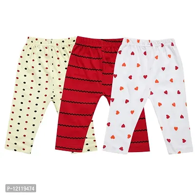 Classic Cotton Printed Pyjama Leggings For Girls Pack Of 3-thumb0