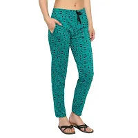 DIAZ Women's/Girl's Cotton Printed Relax Fit Pajama/Trouser/Trackpant Combo Pack of 3-thumb3