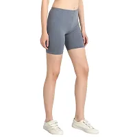 Diaz Women's Cotton Cycling Shorts (Grey,Navy,Free)-thumb4