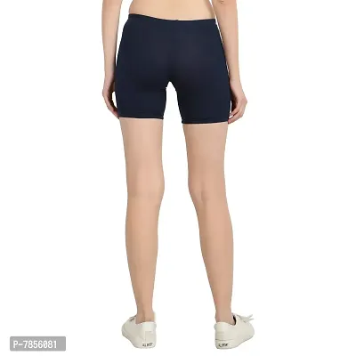 Diaz Women's Cotton Cycling Shorts (Grey,Navy,Free)-thumb4