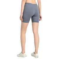 Diaz Women's Cotton Cycling Shorts (Brown,Grey,Free)-thumb3
