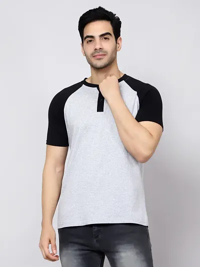 Trendy Cotton Blend Tees For Men 