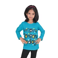 Diaz Girl's Regular Fit Cotton Printed Tops and T Shirts-thumb1