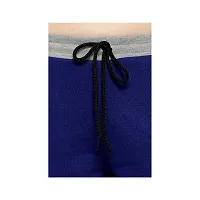 Elite Blue Cotton Striped Track Pant For Women-thumb3