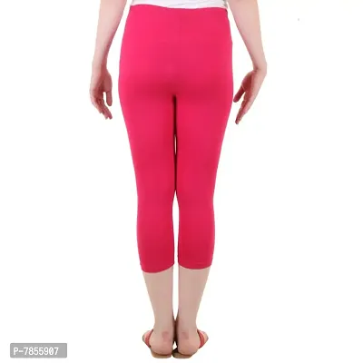 Buy Diaz Women's Regular Fit Plain 3/4th Capri Pants (White