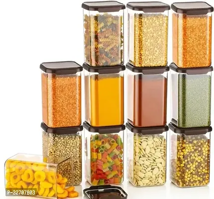 Classic Plastic Container For Home Kitchen Pack Of 12-thumb0