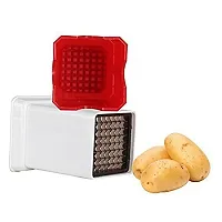 Potato Chipser, French Fries Chips Maker Machine Snacks Finger Potato Finger Chips Cutter - Multi Colour Plastic-thumb1