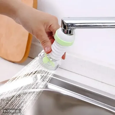 Faucet Anti-Splash Expandable Head Nozzle Bathroom Tap Adjustable Splash Sprinkler Head Sprinkler Water Saving Device Faucet Regulator (Multi Color)-thumb3