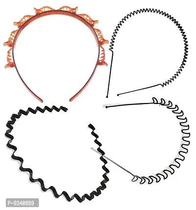 Combo of 4 pcs Styling Headband Hoop Hair Accessories Twister Hairstyle Braid Tool
